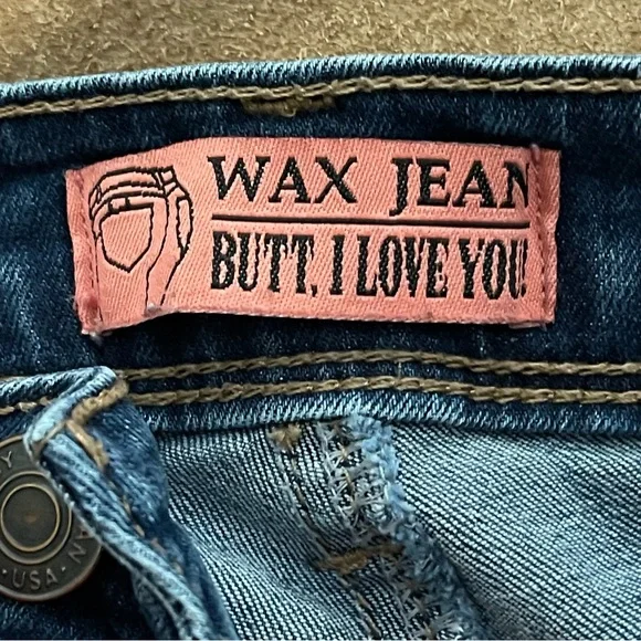 Wax Jeans Butt I Love You Size 9 - Picture 6 of 16
